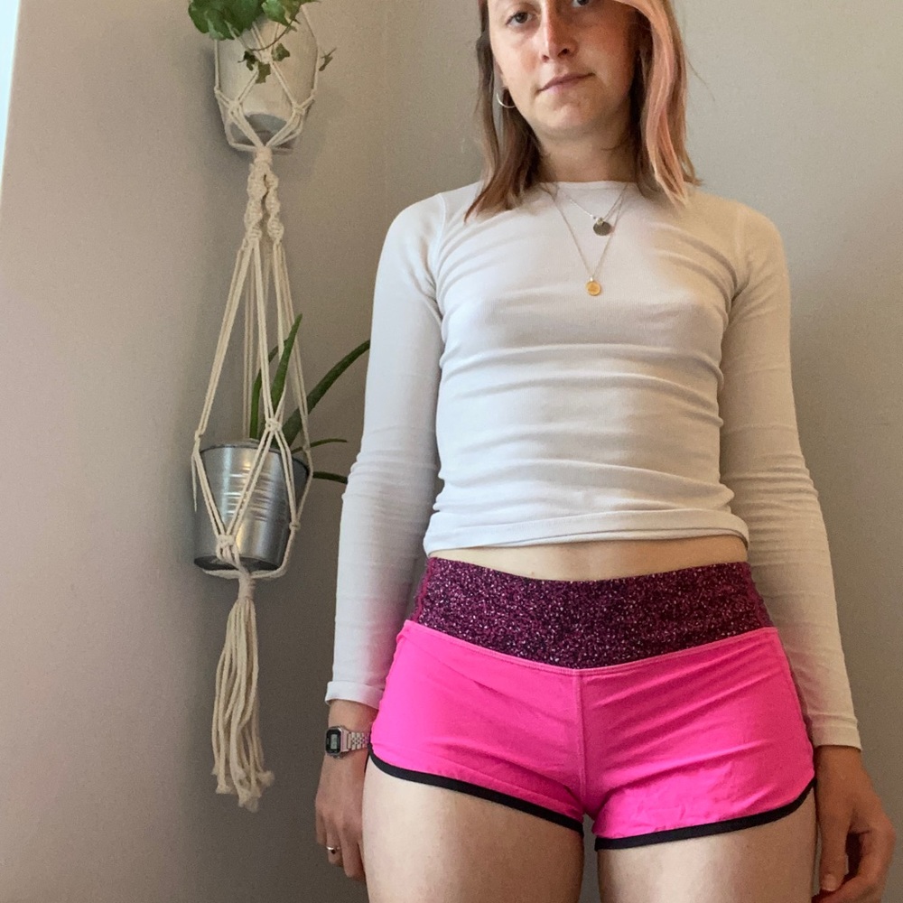 Hot Pink Lululemon shorts